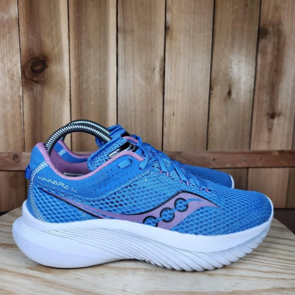 Saucony Kinvara 14 Shoes Womens 8 Blue Mesh Running Sneakers S10823-31 - Picture 3 of 9